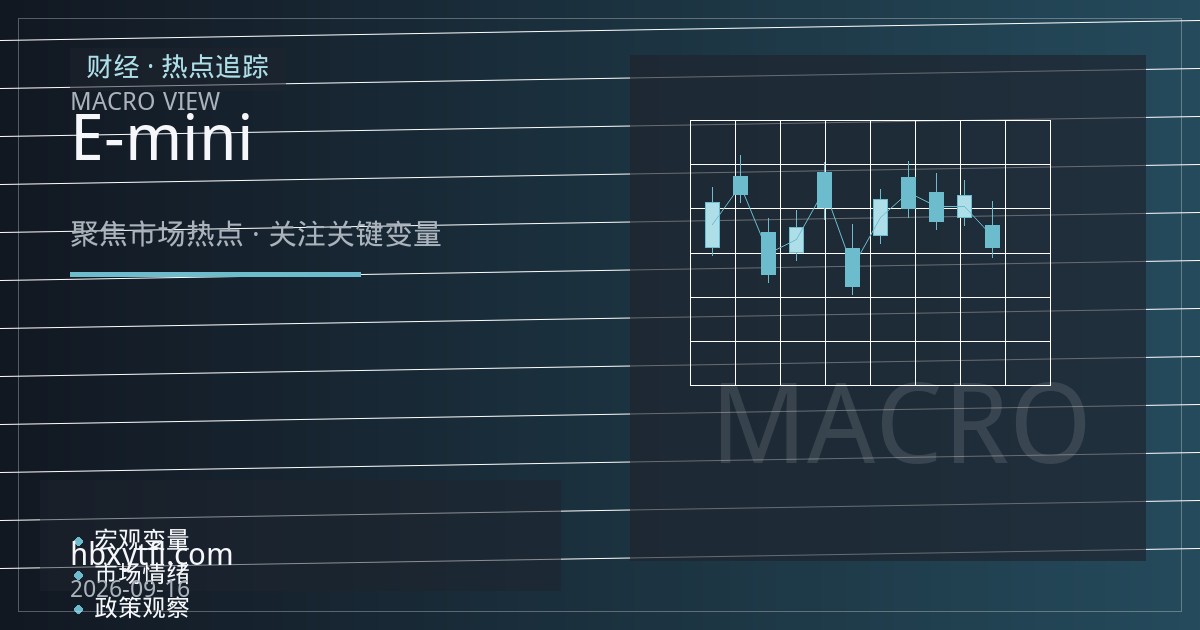 微型E-mini股指期货合约规格解析：小资金参与美股指数期货的门槛与风控观察