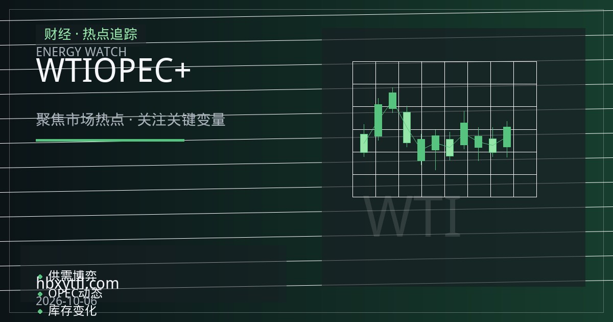 WTI原油期货震荡格局：OPEC+增产与需求放缓的博弈