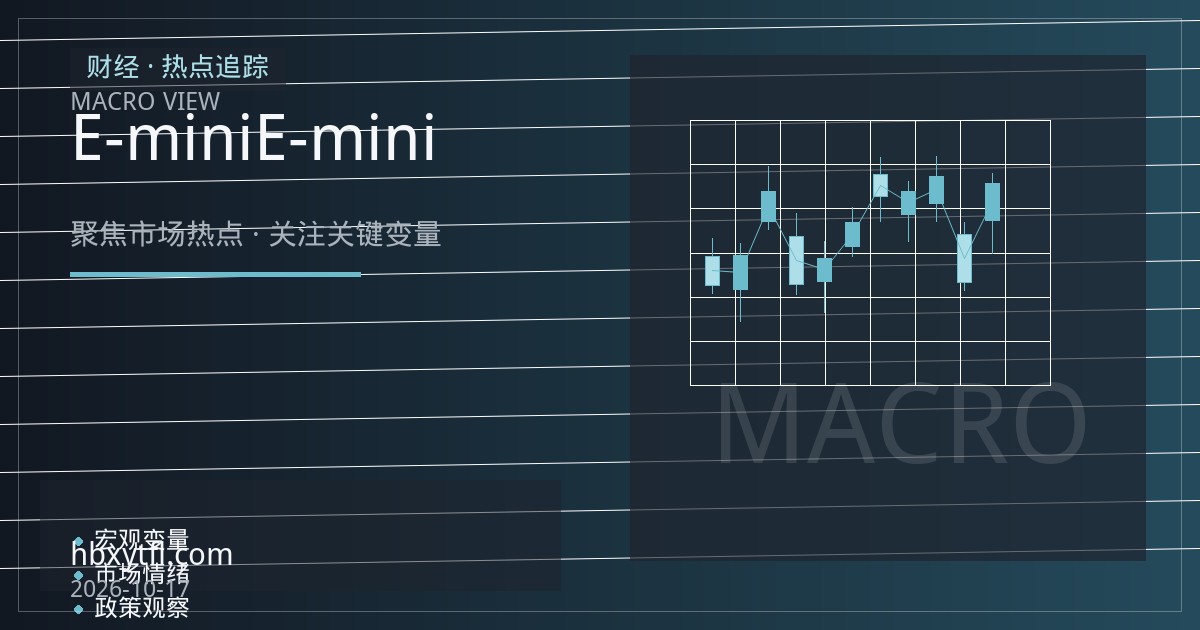 微型E-mini与标准E-mini：保证金逻辑与风险对照
